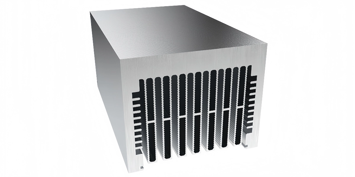 Different fin designs of Extruded Aluminum Heat Sink Material