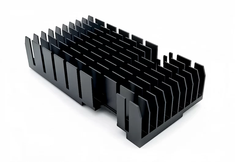 Extruded custom aluminum heatsink profile view