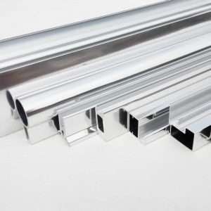 Mirror Polish Aluminum Reflective surface close-up