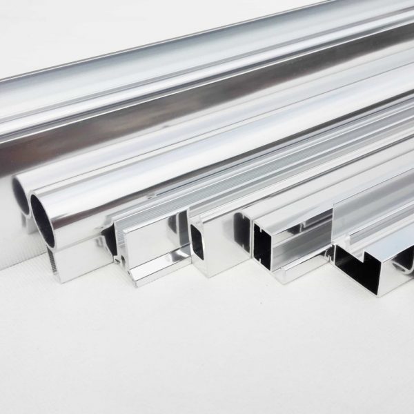 Mirror Polish Aluminum Reflective surface close-up