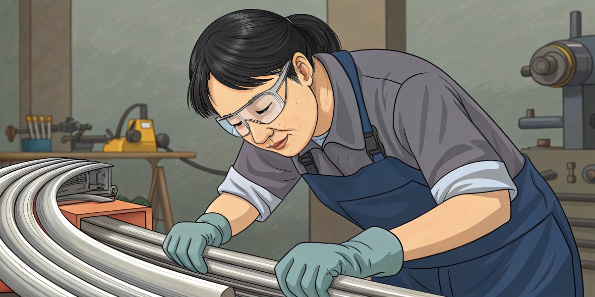 Safety glasse for bending aluminum