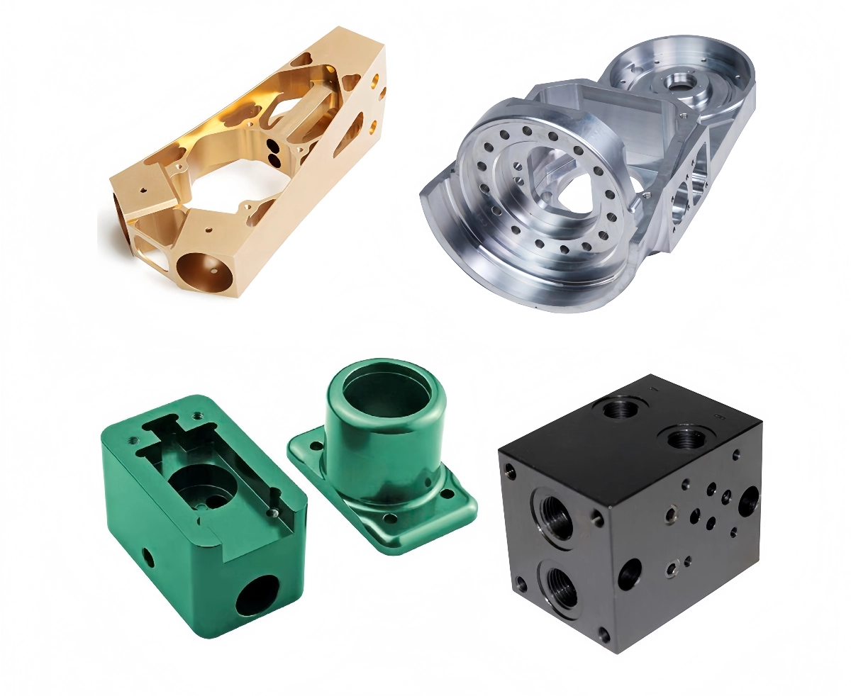 5 axis mill aluminum parts cnc machining complex shape