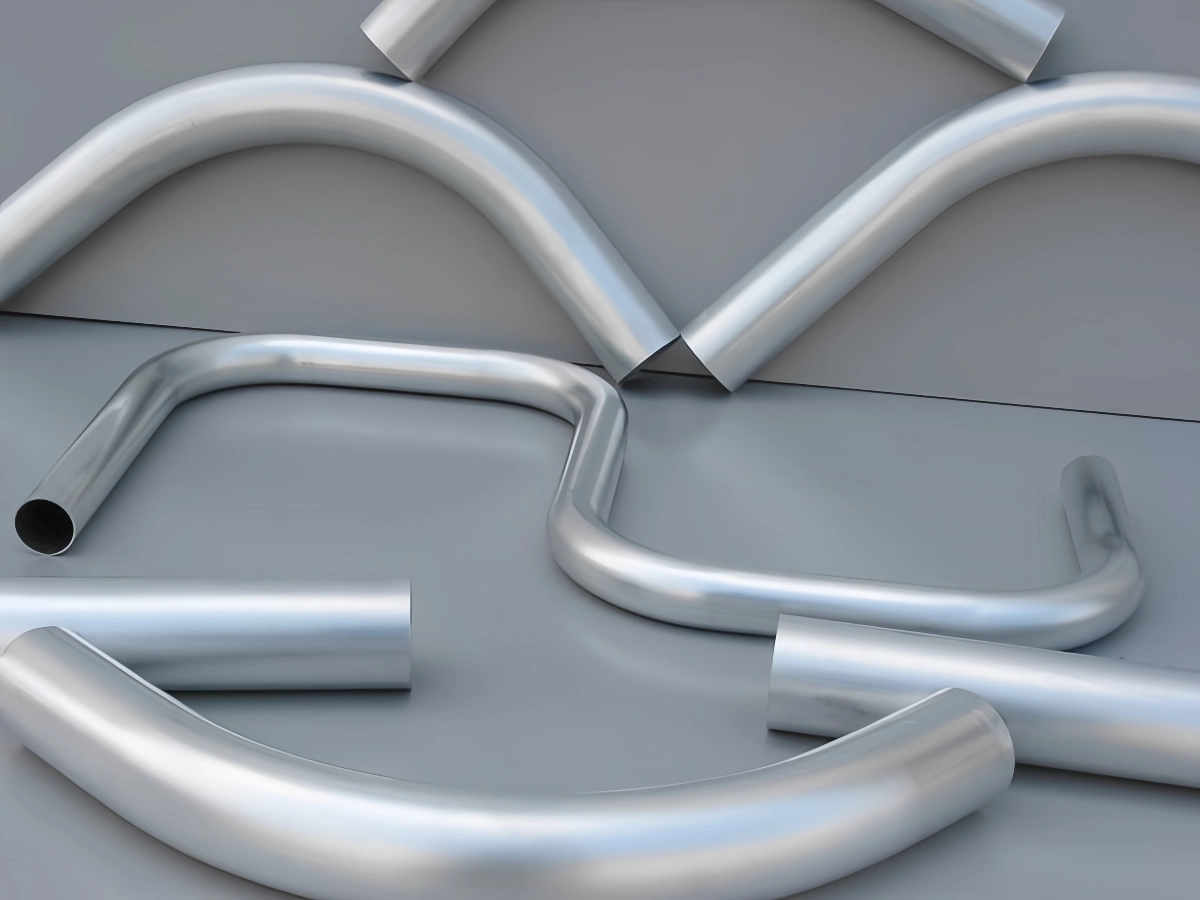 Checking quality of bent curved aluminum tubing