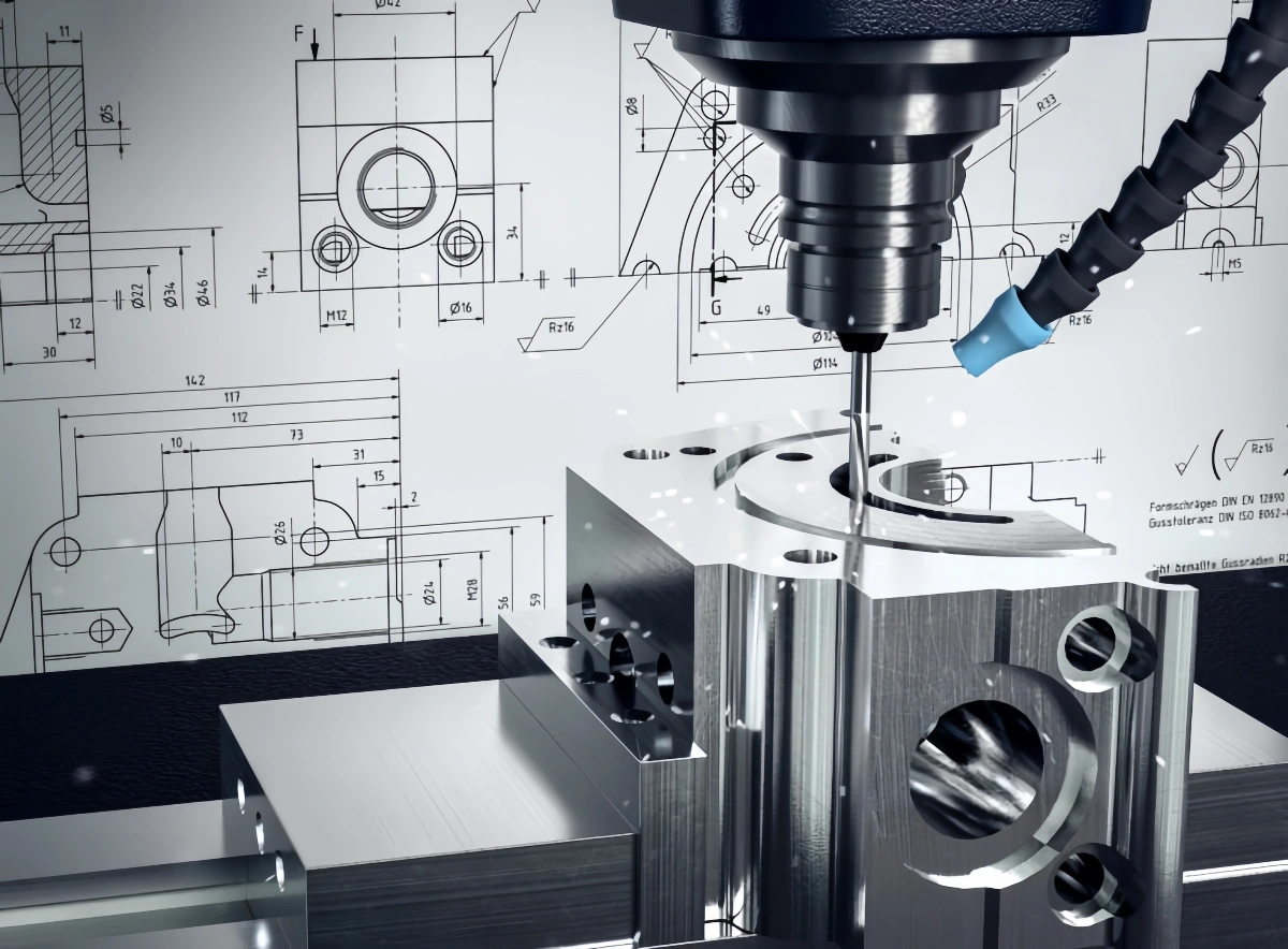 CAD model for custom cnc aluminum machining