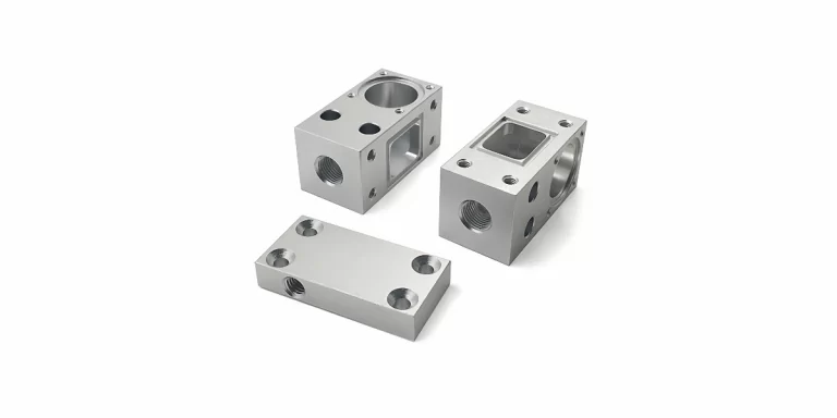 CNC machine creating aluminum cnc machining parts