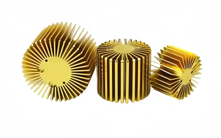 Close up view of Passive Heat Sink fins