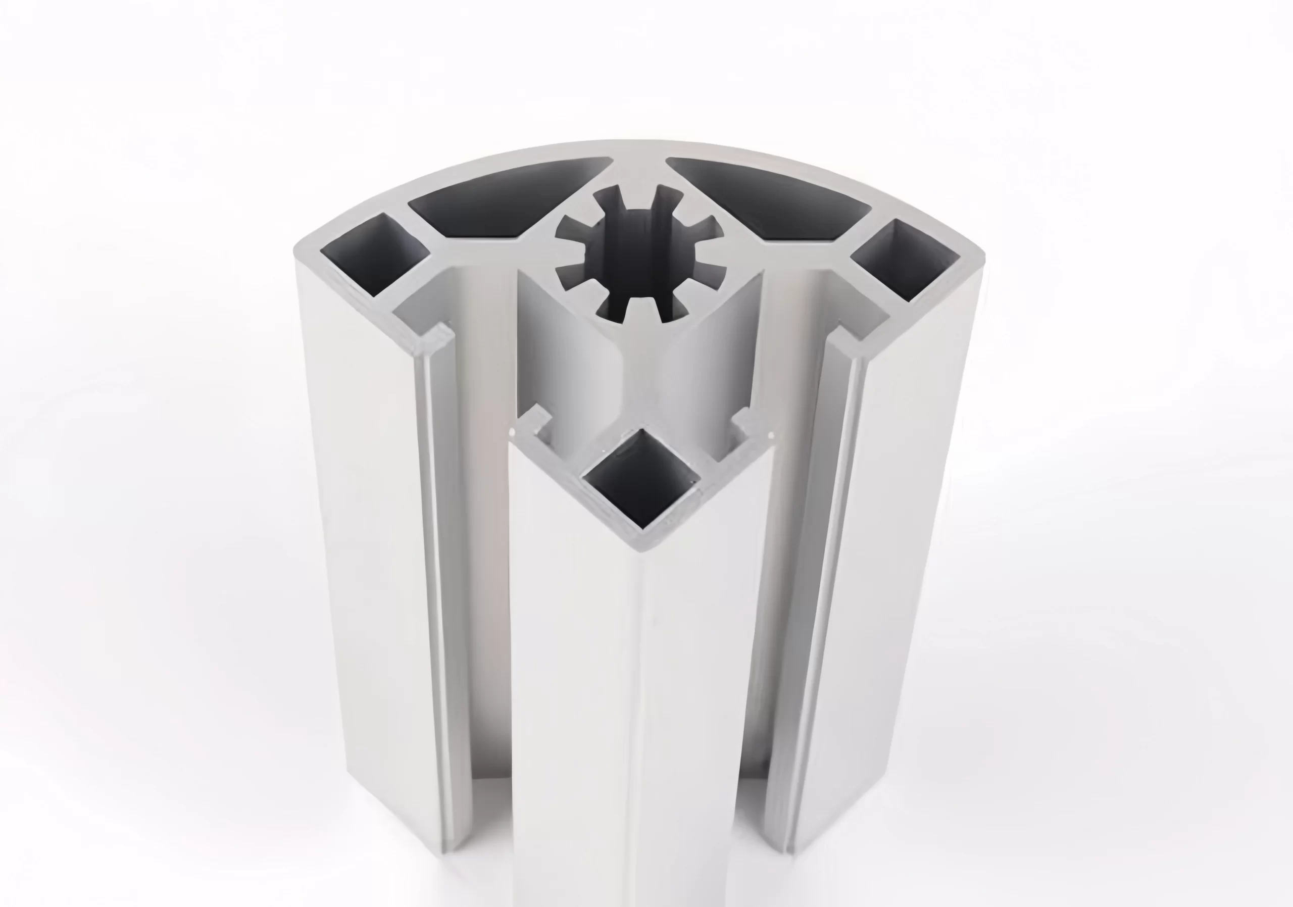 Comparing sharp aluminum radius corner extrusion