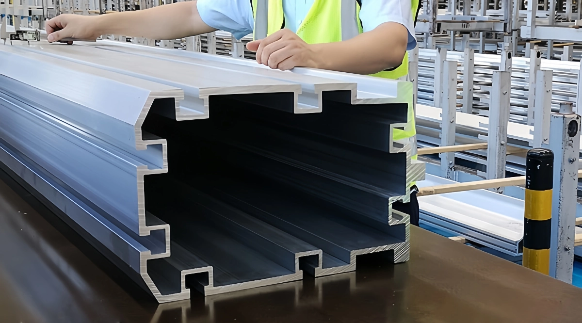 Complex shapes created by aluminum extrusion