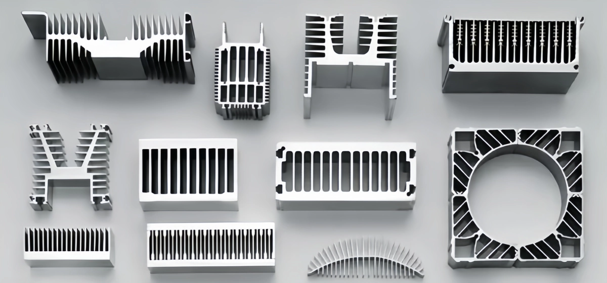 Cut lengths of finished Heatsink Extrusion Profiles