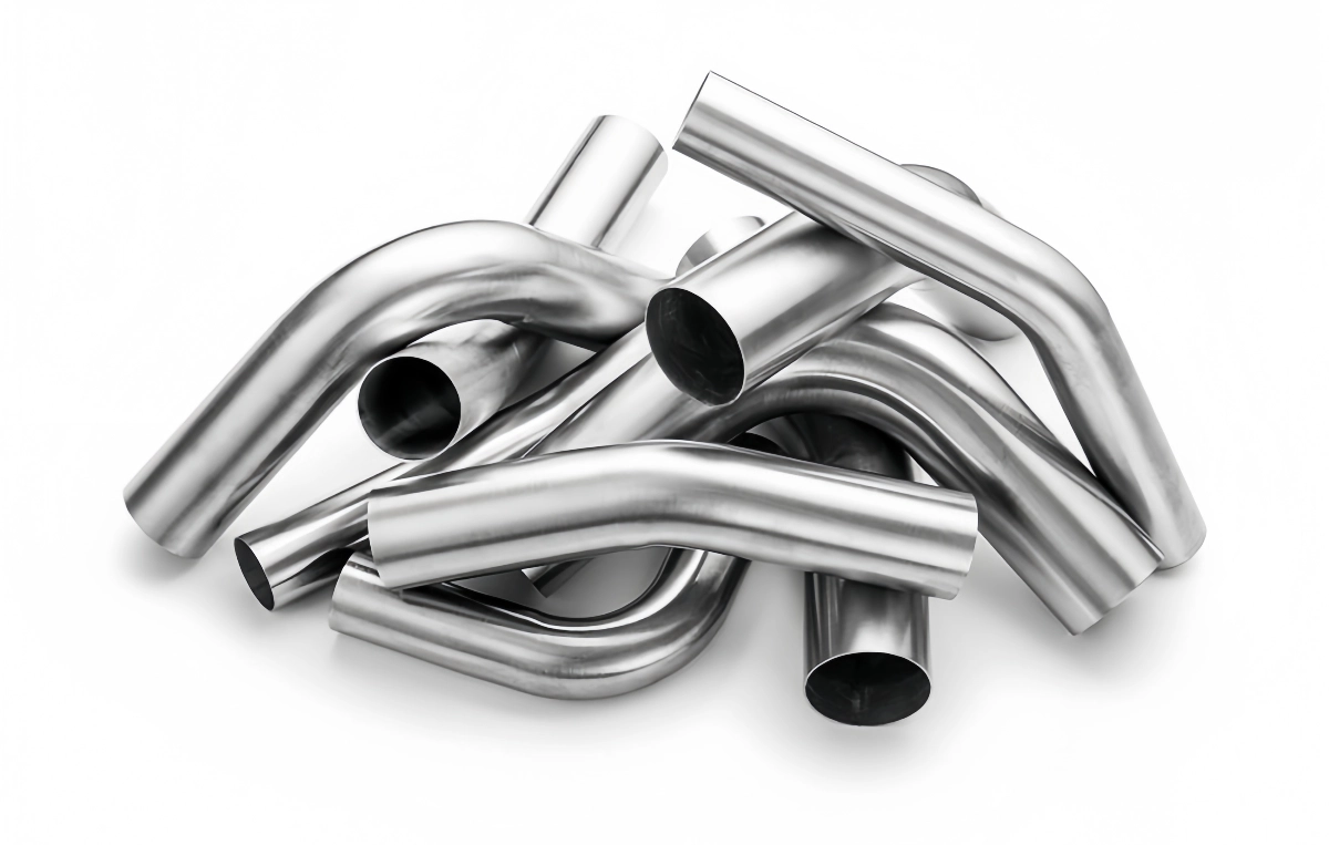 Examples of custom curved aluminum tubing shapes