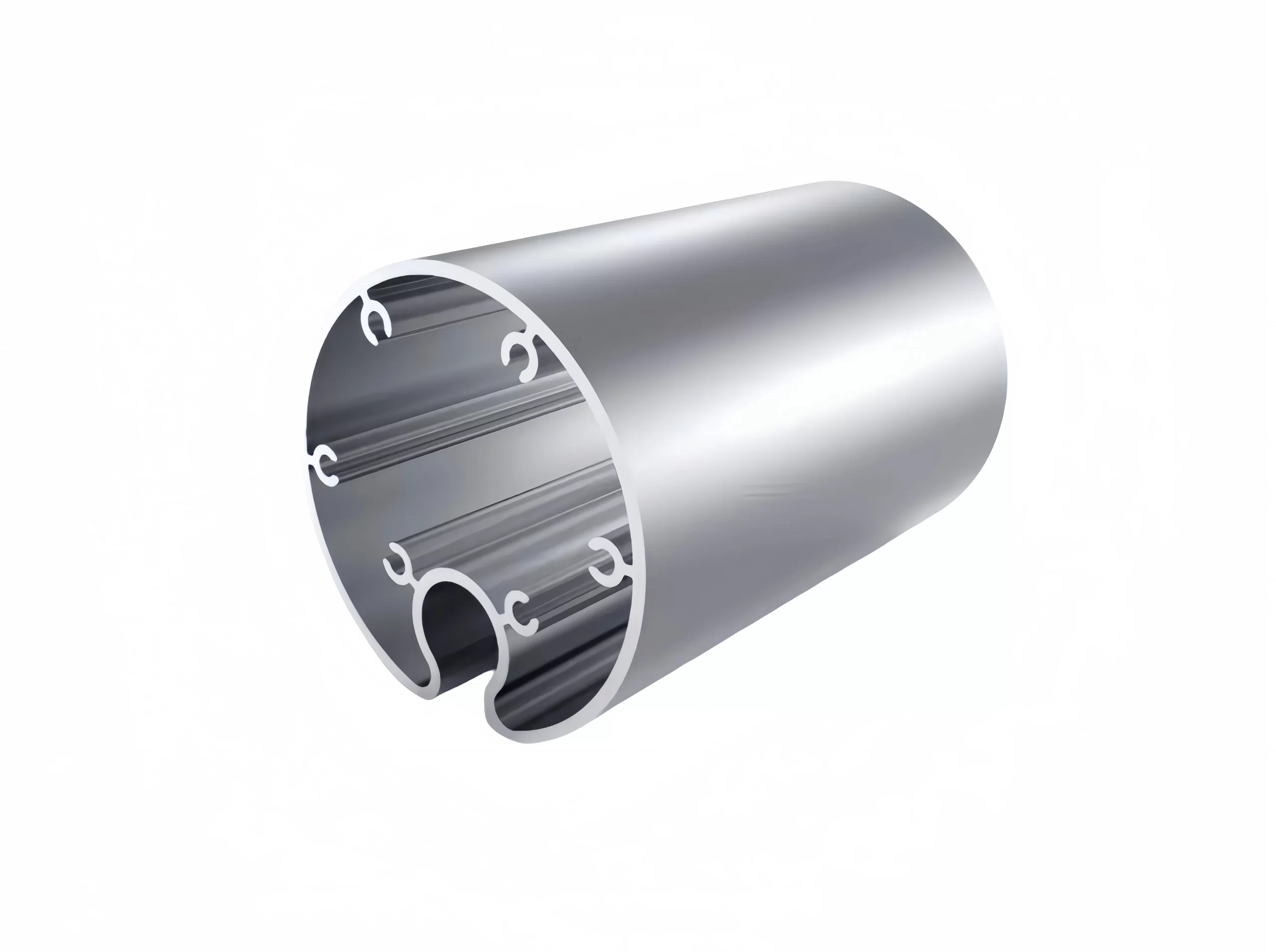 Measuring round aluminum extrusion profiles