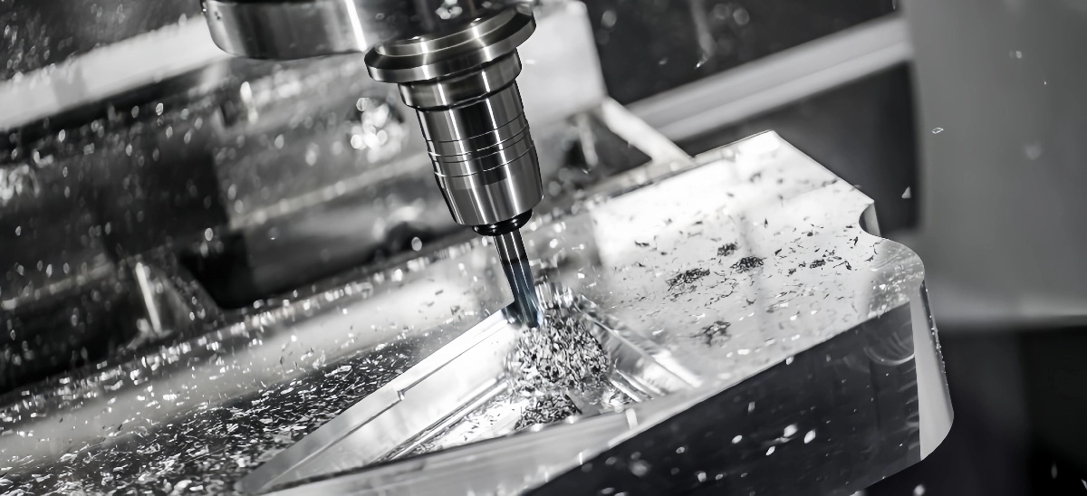 Precision features on CNC aluminum prototype example