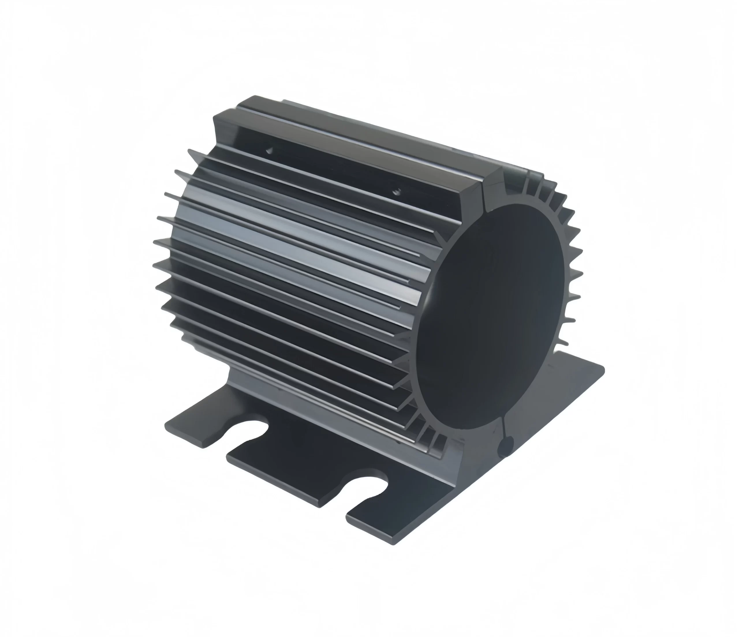 Press making round aluminum extrusion profiles