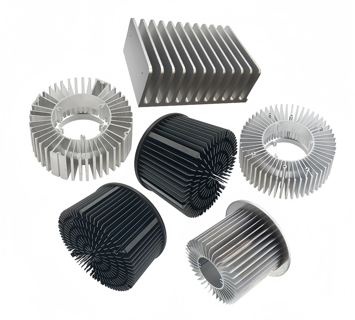 Various aluminum heat sink for led bulb designs