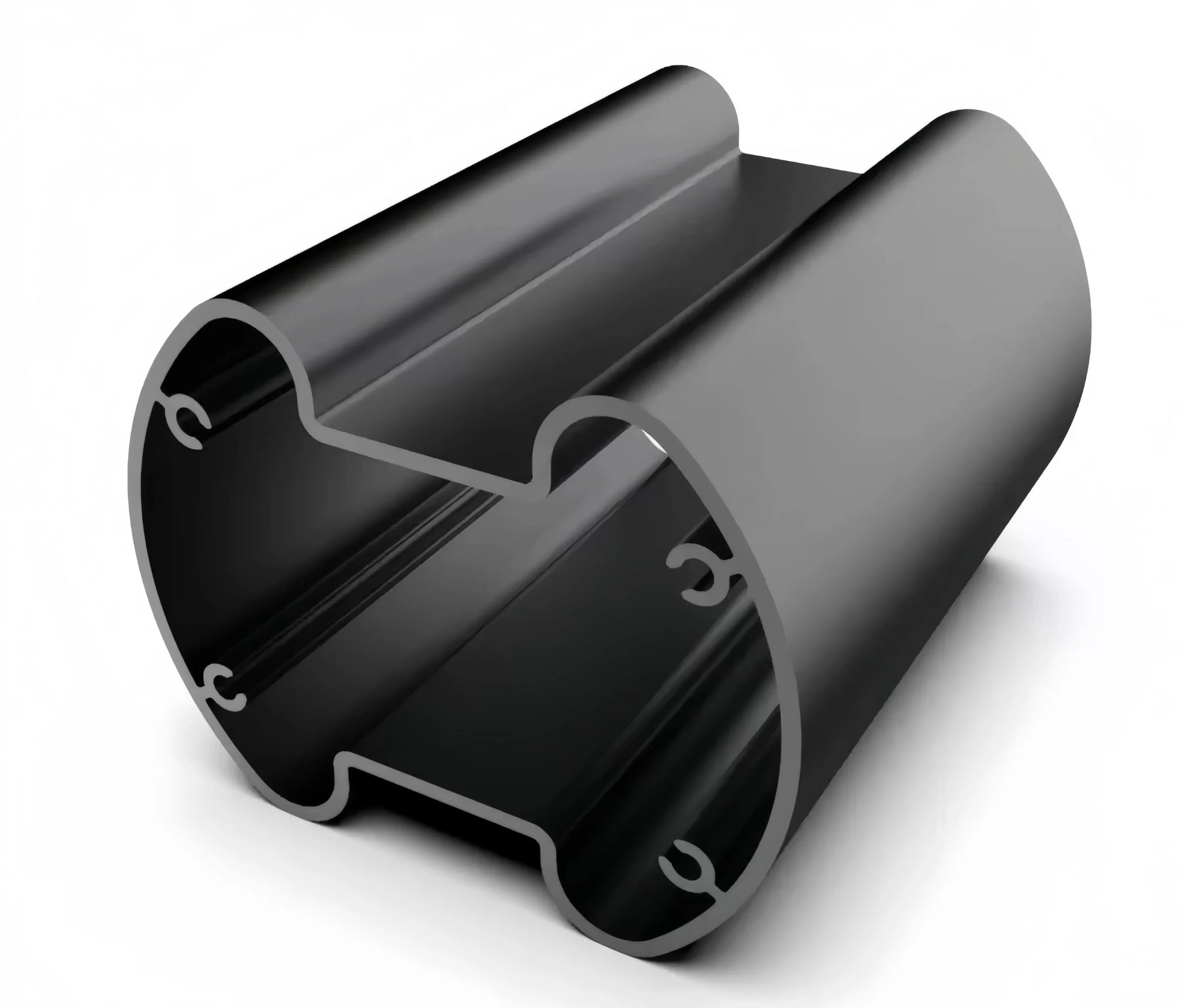 Various black aluminum extrusion profiles shapes