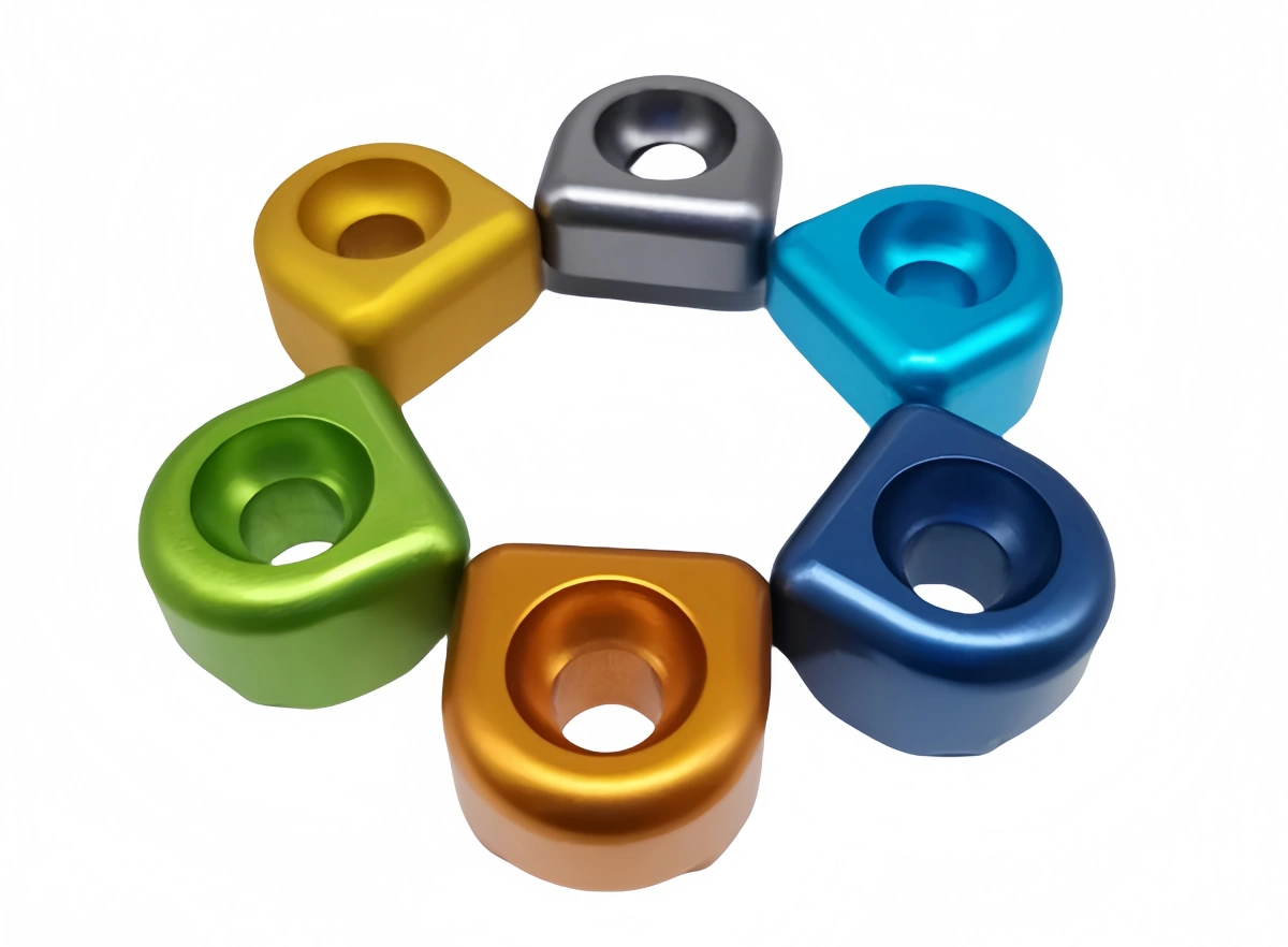 Durable anodized aluminum parts finish