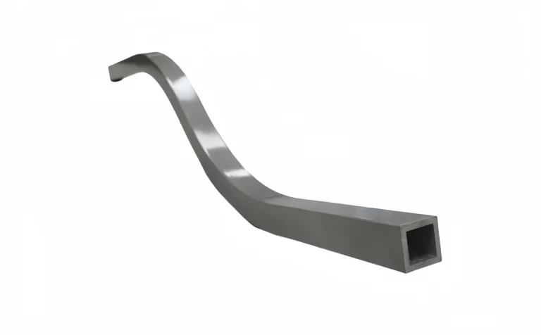 A cracked part after bending 6061 aluminum