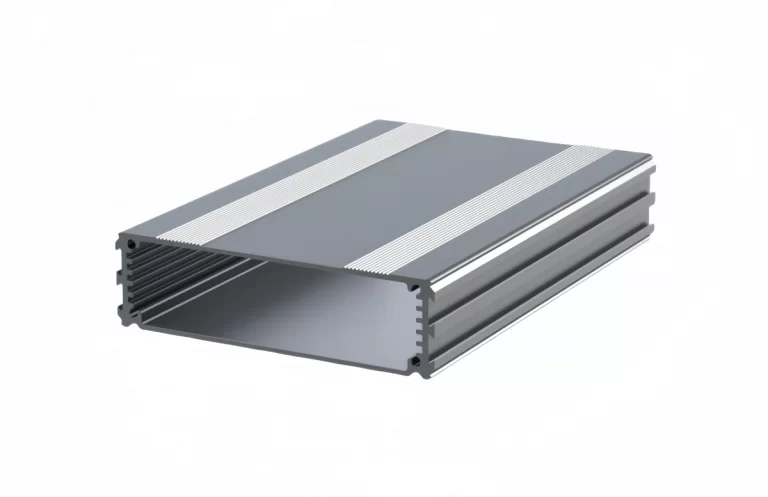 A custom aluminum enclosure extrusion profile