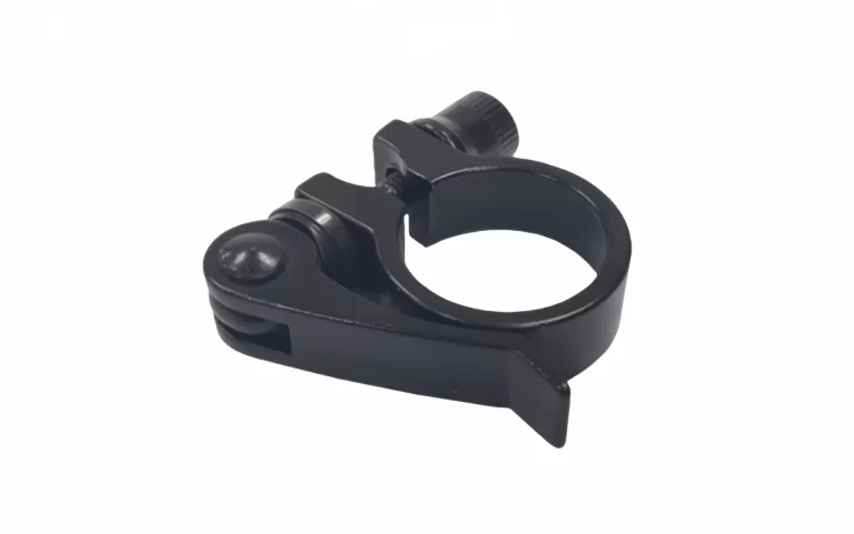 A set of red anodized aluminum bicycle parts