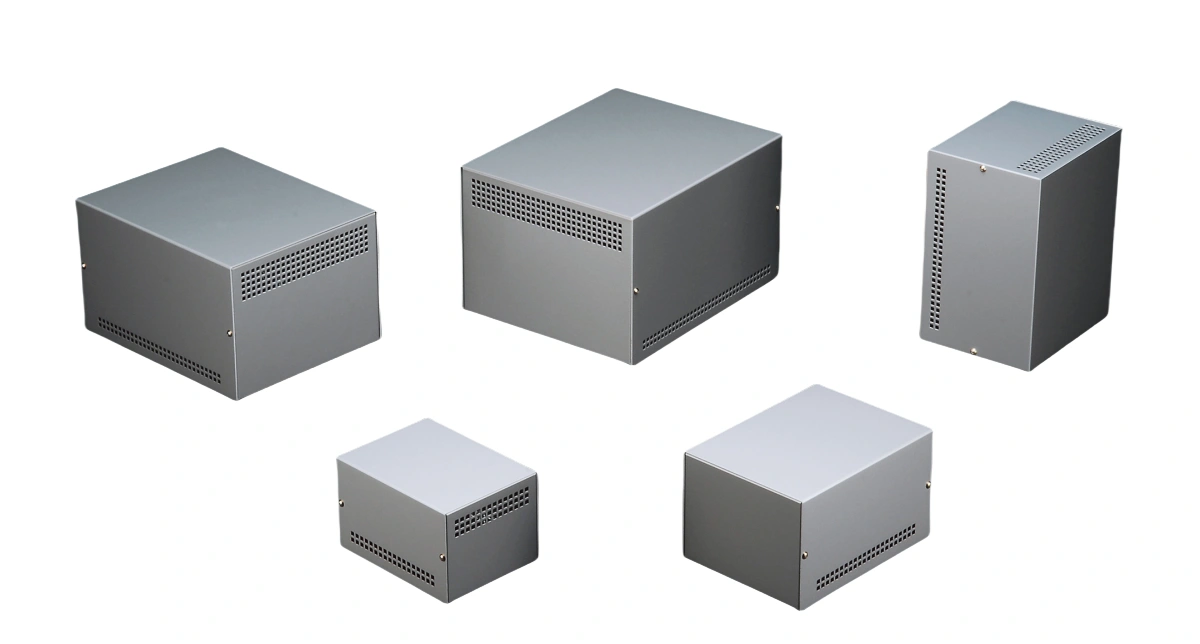 A waterproof aluminum enclosure box with a rubber seal