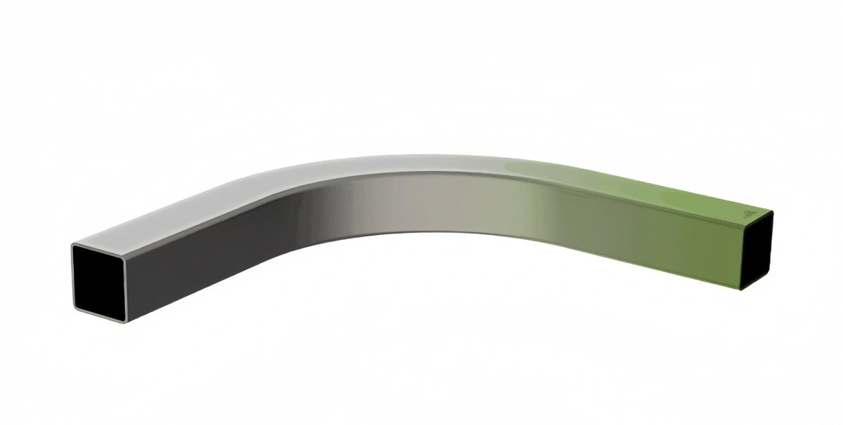Finished stack of curved aluminum extrusion profiles