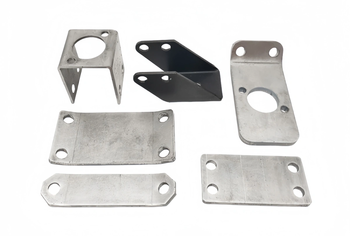 Skilled operator bending aluminum plate with care