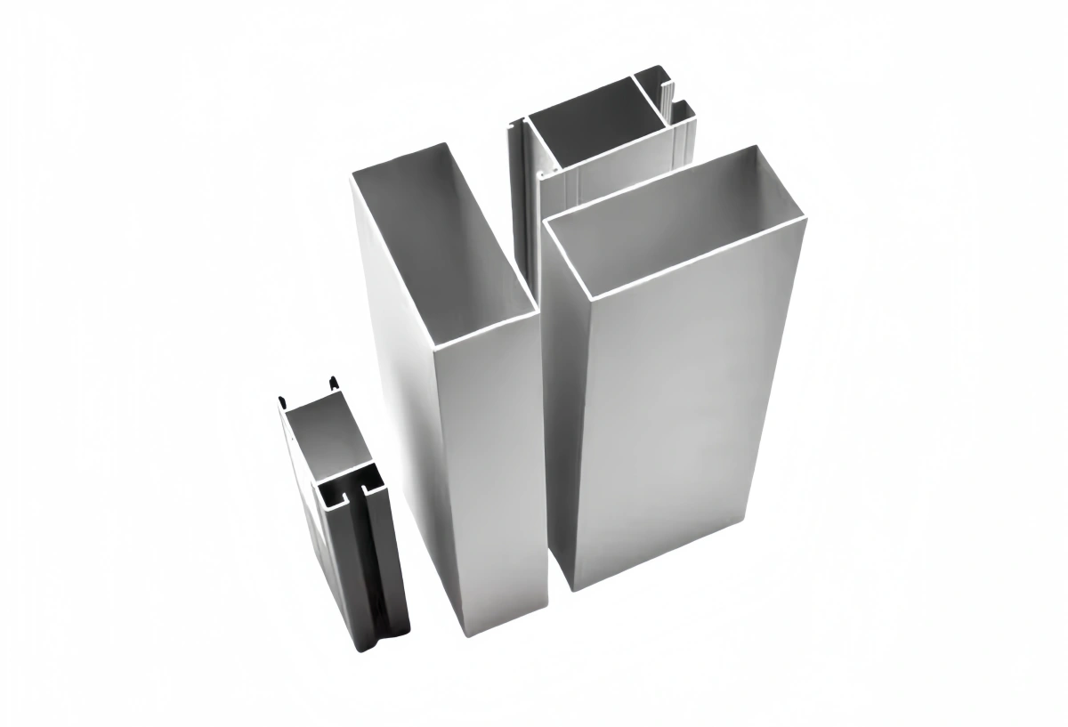 A diagram showing the square aluminum extrusion process