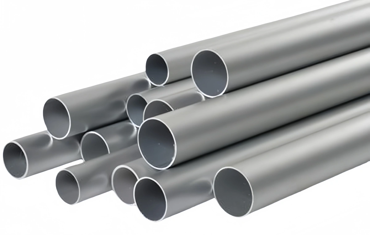 A heated billet for making a round aluminum extrusion