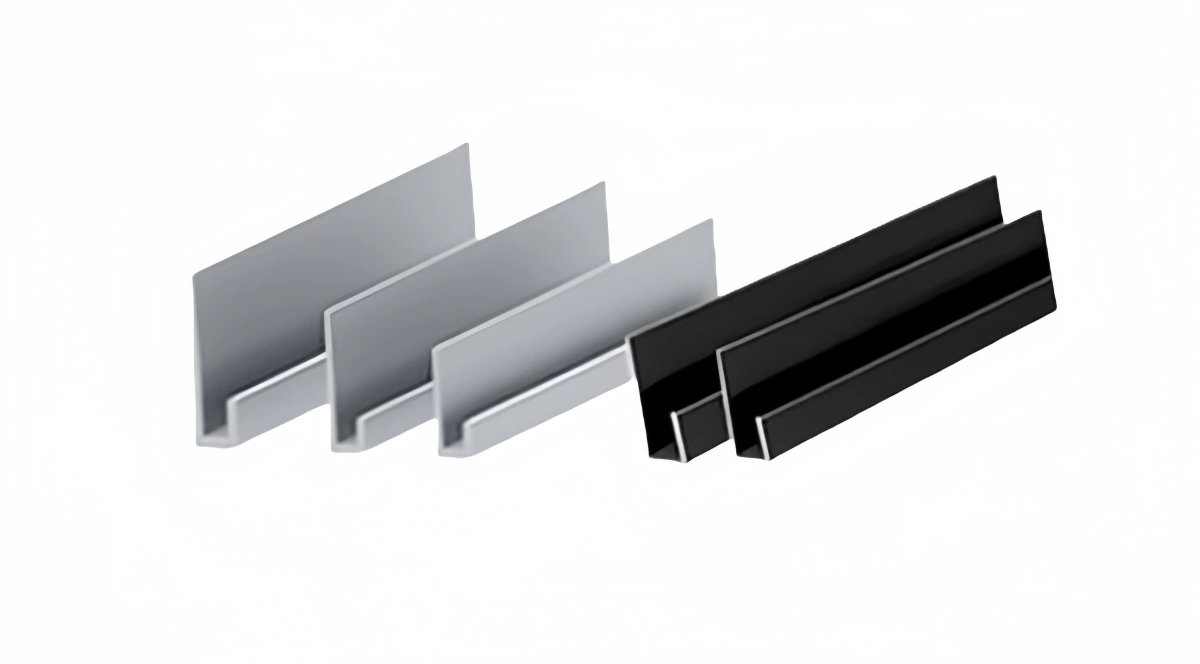 Anodized finish on j channel aluminum extrusions