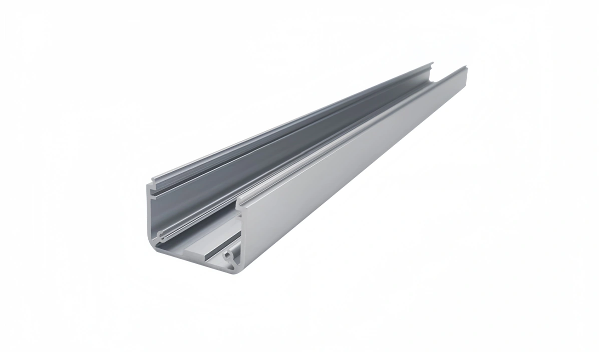 A stack of c channel aluminum extrusion profiles