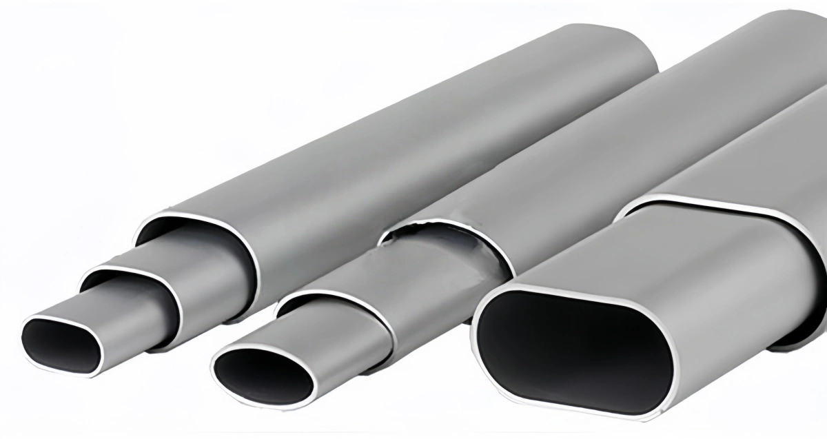 Automotive components made with oval aluminum extrusion