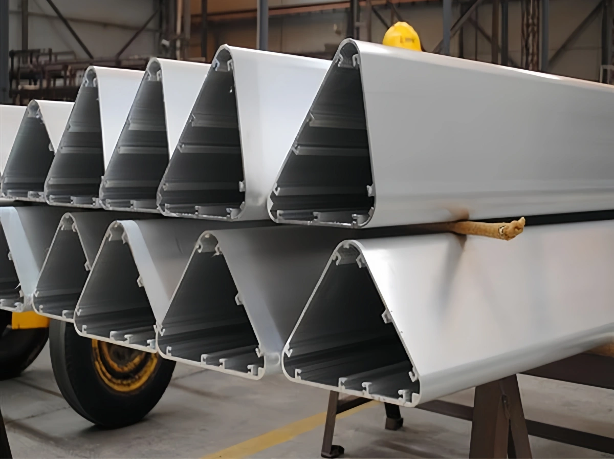 Strong triangle aluminum extrusion in various applications