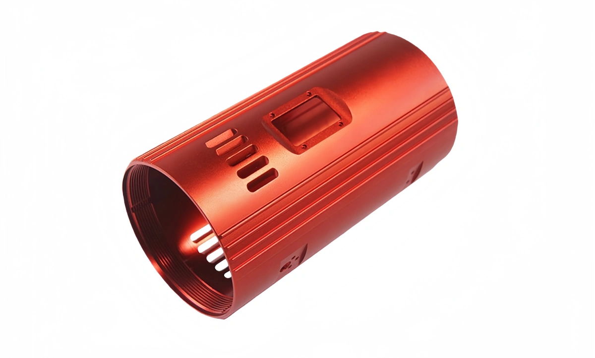 Detailed view of the anodizing aluminum process