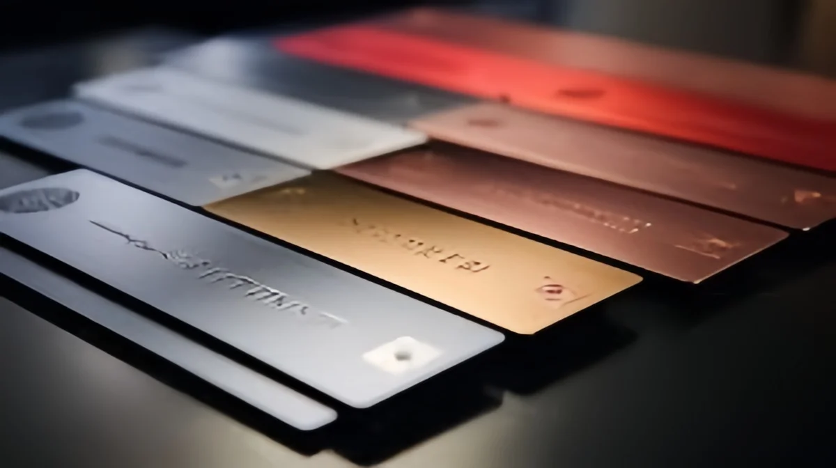 Custom logo via laser engraving anodized aluminum